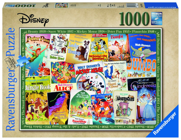 Disney Vintage Poster 1000 Teile Puzzle
