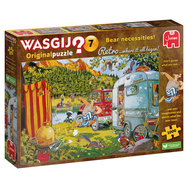 Wasgij Original Retro 7 Bär beim Camping! 1000 Teile Puzzle