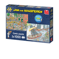 Jan van Haasteren Der Käsemarkt + Die Segelregatta...