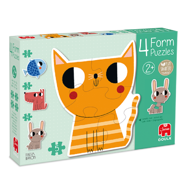 Goula 53174, 4 Puzzles Motiv Tiere