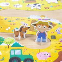 Goula 53176 Bauernhof Puzzle XXL 18 Teile