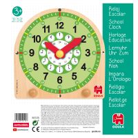 Goula 55125 Lernuhr aus Holz, Lernspielzeug