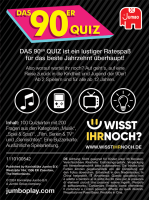 Jumbo Spiele 1110100542, Das 90er Quiz, Kartenspiel,...