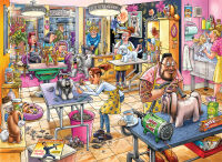 Wasgij Mystery 23, Hundesalon Pfötchen, 1000 Teile Puzzle