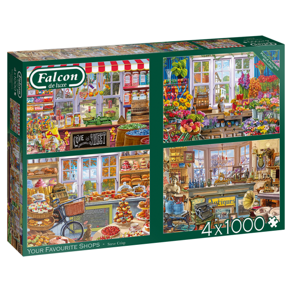 Your Favourite Shops 4x 1000 Teile Puzzle