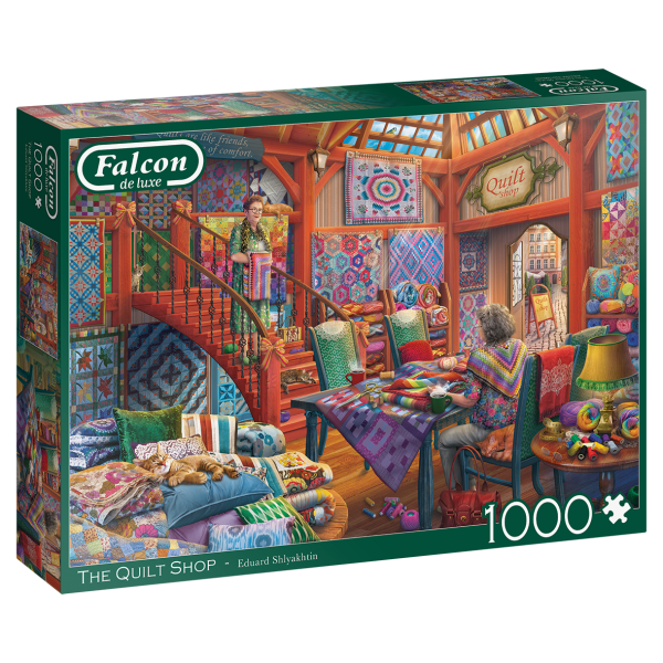 Falcon Eduard Shlyakhtin The Quilt Shop 1000 Teile Puzzle