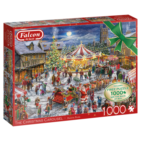 The Christmas Carousel 2x1000 Teile Puzzle