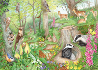 Anne Searle Tiere im Wald 1000 Teile Puzzle