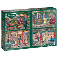 Victor McLindon Corner Shops 4x1000 Teile Puzzle