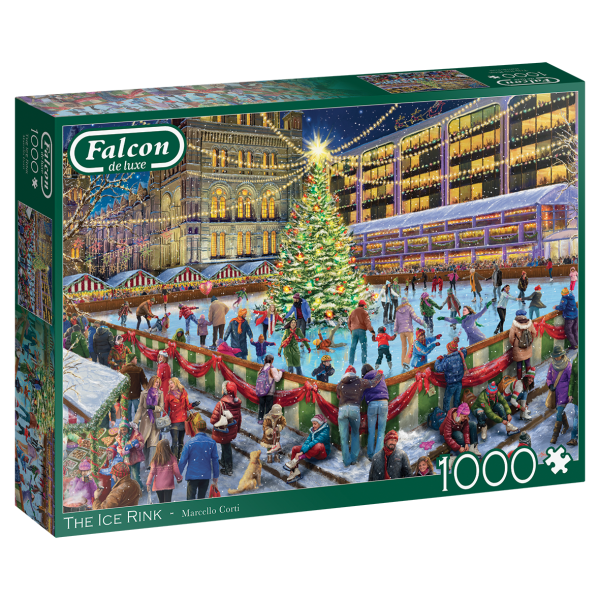Falcon 11342 Marcello Corti Die Eisbahn 1000 Teile Puzzle