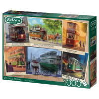 Falcon 11367 Vintage Trams 1000 Teile Puzzle