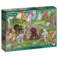 Welpen im Garten 1000 Teile Puzzle