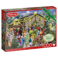 Die Weihnachtsbaumfarm 2x1000 Teile Puzzle