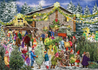 Die Weihnachtsbaumfarm 2x1000 Teile Puzzle
