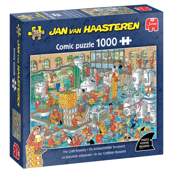 Jan van Haasteren, In der Craftbier Brauerei, 1000 Teile Puzzle