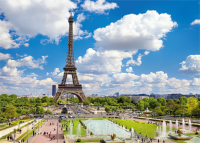Der Eiffelturm im sommerlichen Paris 1000 Teile Puzzle