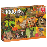 Tiere im Herbst 1000 Teile Puzzle