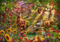 Jumbo Spiele, Magischer Wald bei Sonnenuntergang, 2000T...