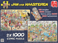 Jan van Hassteren Food Frenzy 2x1000 Teile Puzzle + Topfhandschuh