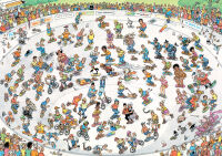 Jan van Haasteren - Skateboarden in der Bowl 1000 Teile Puzzle