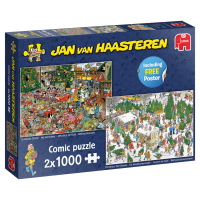 Jan van Haasteren Weihnachtsgeschenke 2x1000 Teile Puzzle
