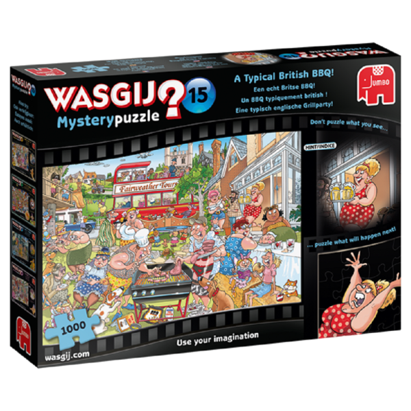 Wasgij Mystery 15 Eine typisch englische Grillparty! 1000 Teile Puzzle