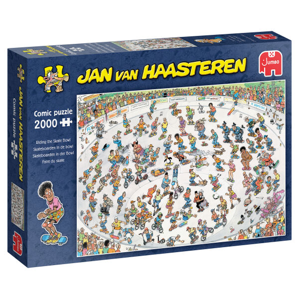 Jan van Haasteren - Skateboarden in der Bowl 2000 Teile Puzzle
