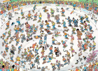 Jan van Haasteren - Skateboarden in der Bowl 2000 Teile Puzzle