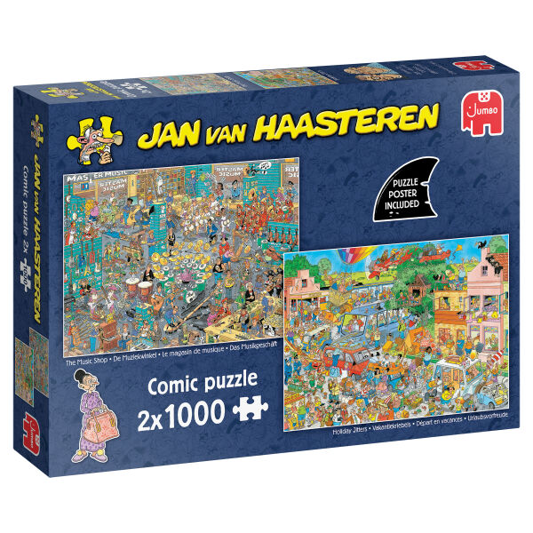 Jan van Haasteren, Das Musikgeschäft & Urlaubsvorfreude, Puzzle