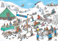 Jan van Haasteren Das Rentierrennen 500 Teile Puzzle
