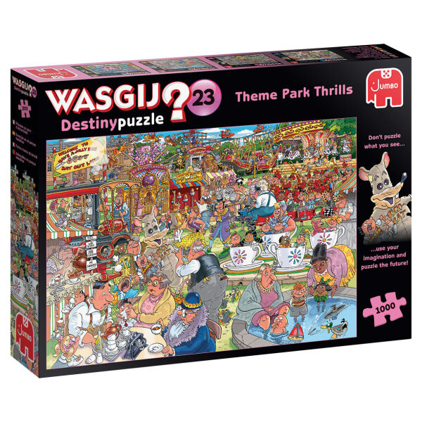 Wasgij Destiny 23 Nervenkitzel im Themenpark!, 1000 Teile Puzzle