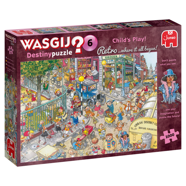 Wasgij Destiny Retro 6 Kinderspiel 1000 Teile Puzzle