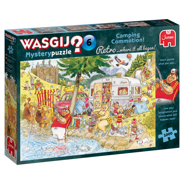 Wasgij Mystery Retro 6 Camping Chaos 1000 Teile Puzzle