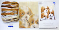 Vervaco PN-0008507 Stickkissen Motiv Drei Hundebabys