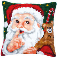 Vervaco PN-0008518 Kreuzstichkissen Weihnachtsmann