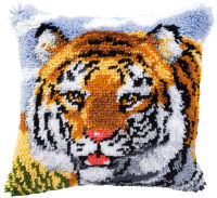 Vervaco PN-0014132 Knüpfkissenpackung Tigerkopf