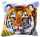Vervaco PN-0014132 Knüpfkissenpackung Tigerkopf