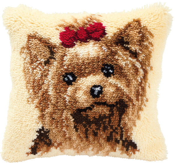 Vervaco PN-0014144 Knüpfkissenpackung Hund Yorkshire