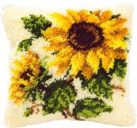 Vervaco PN-0014168 Knüpfkissenpackung Sonnenblumen