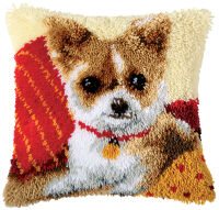 Vervaco PN-0014183 Knüpfkissenpackung Hund Chihuahua