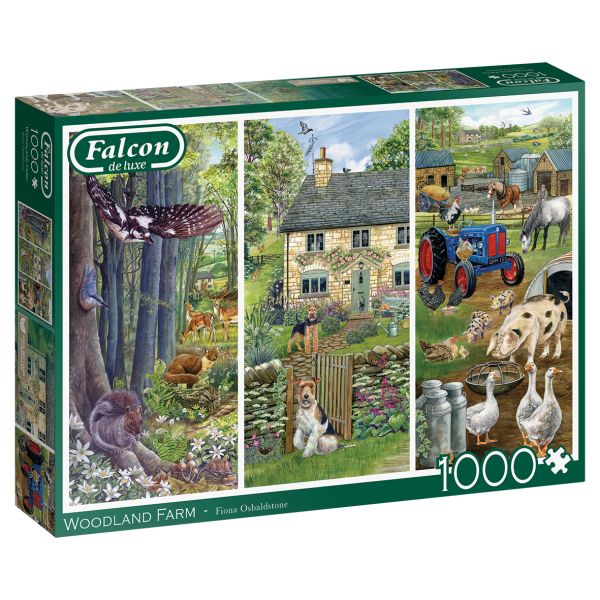 Falcon Woodland Farm 1000 Teile Puzzle