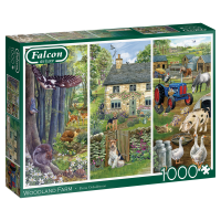 Falcon Woodland Farm 1000 Teile Puzzle