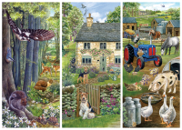 Falcon Woodland Farm 1000 Teile Puzzle