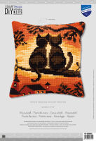 Vervaco PN-0008662 Kreuzstichkissen Motiv Katzen
