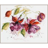 Lanarte PN-0008026 Fuchsia in Wasserfarbe Kreuzstichpackung