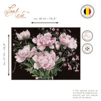 Lanarte PN-0021224 Rosa Blumen Kreuzstichpackung