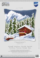 Vervaco PN-0146240 Kreuzstichkissen Winterlandschaft