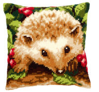 Vervaco PN-0146403 Kreuzstichkissen - Set Igel mit Beeren