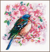 Vervaco PN-0147275 Vogel zwischen Blüte...