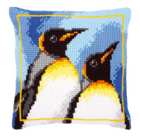 Vervaco PN-0147725 Kreuzstichkissen Königspinguine